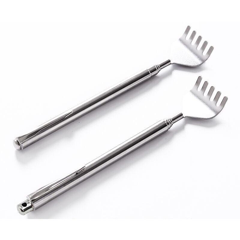 Gãi lưng bằng inox thông minh có thể kéo dài thu ngắn tiện lợi