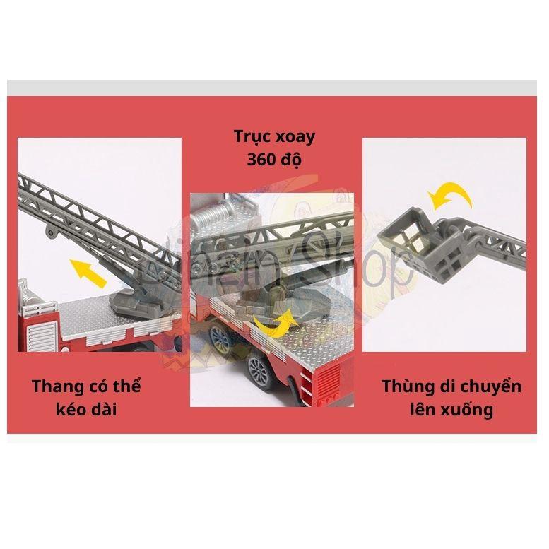 Đồ chơi xe cứu hỏa cho bé tỉ lệ 1:64