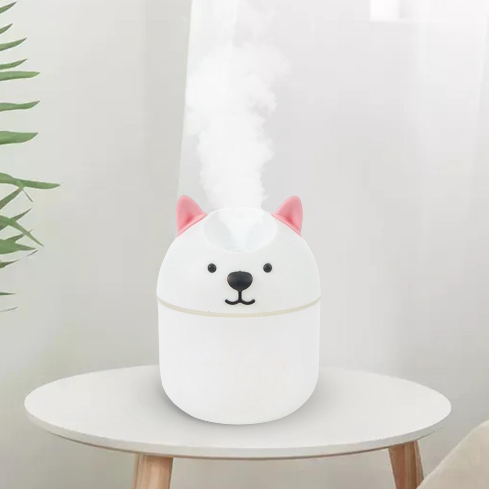 Electric Mist Humidifier Essential Diffuser for Kid Nursery Baby Room Car White