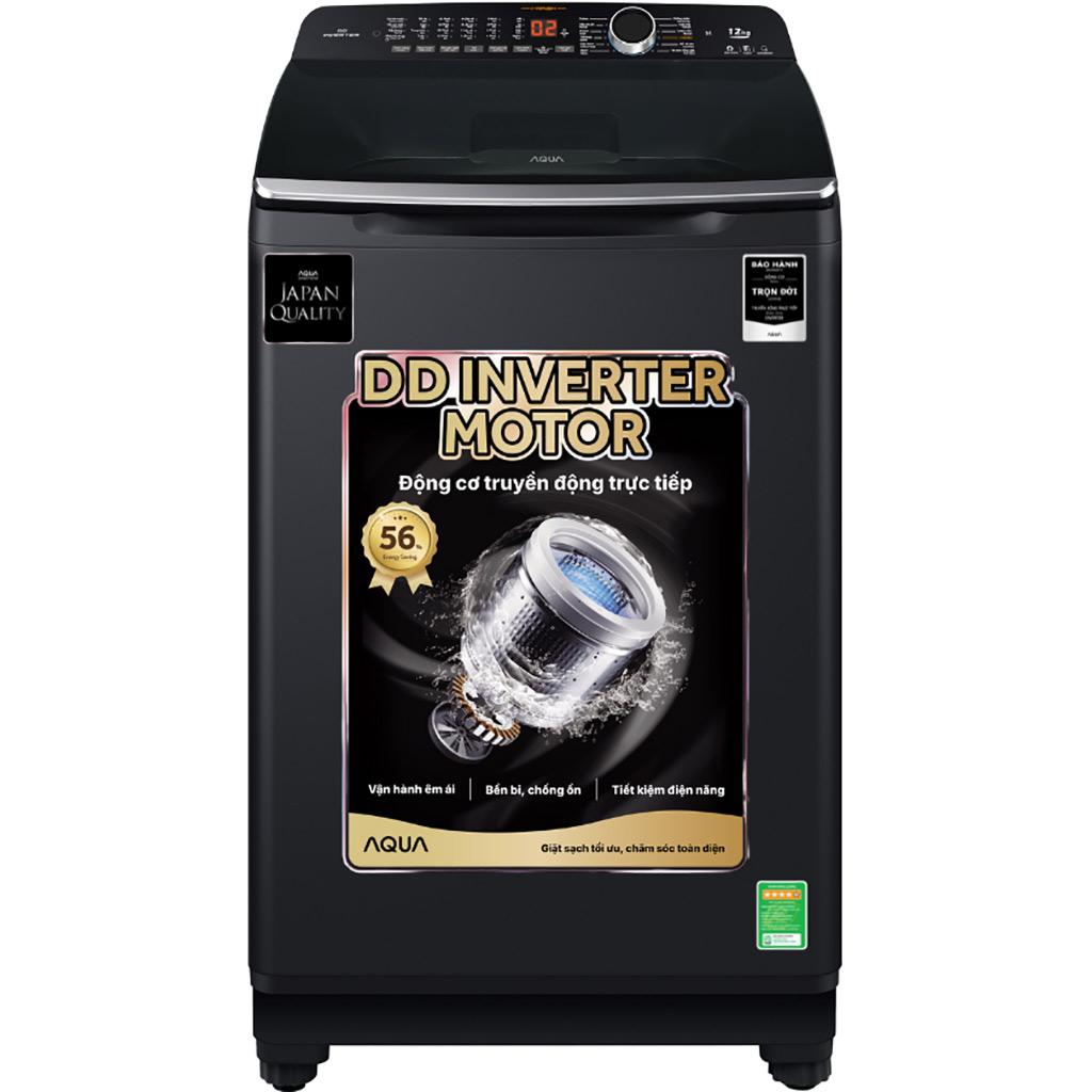 Máy giặt Aqua Inverter 12 kg AQW-DR120HT.BK - Hàng chính hãng