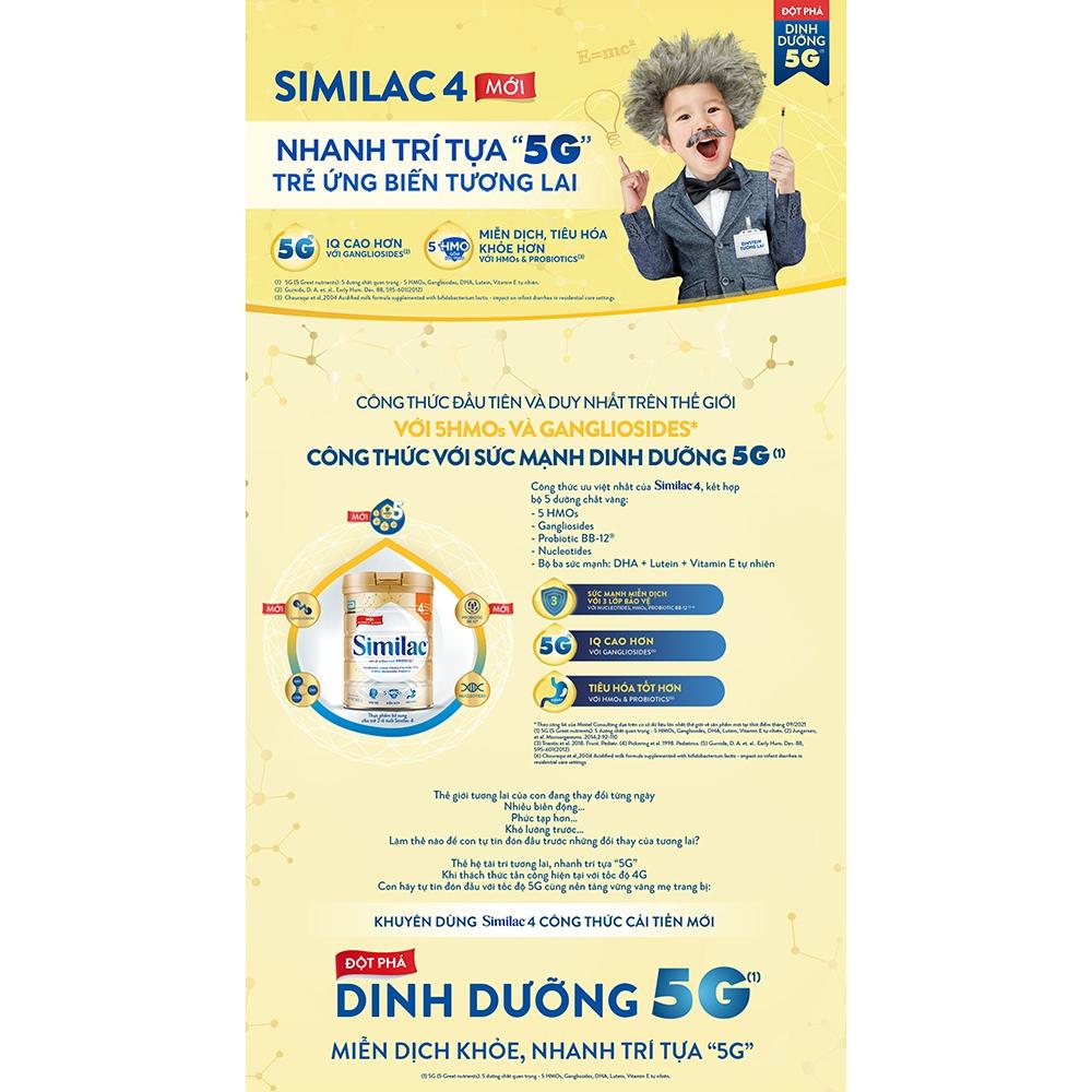 Combo 4 Sữa Bột Similac 2+ 1,6kg cho trẻ từ 2 tuổi trở lên