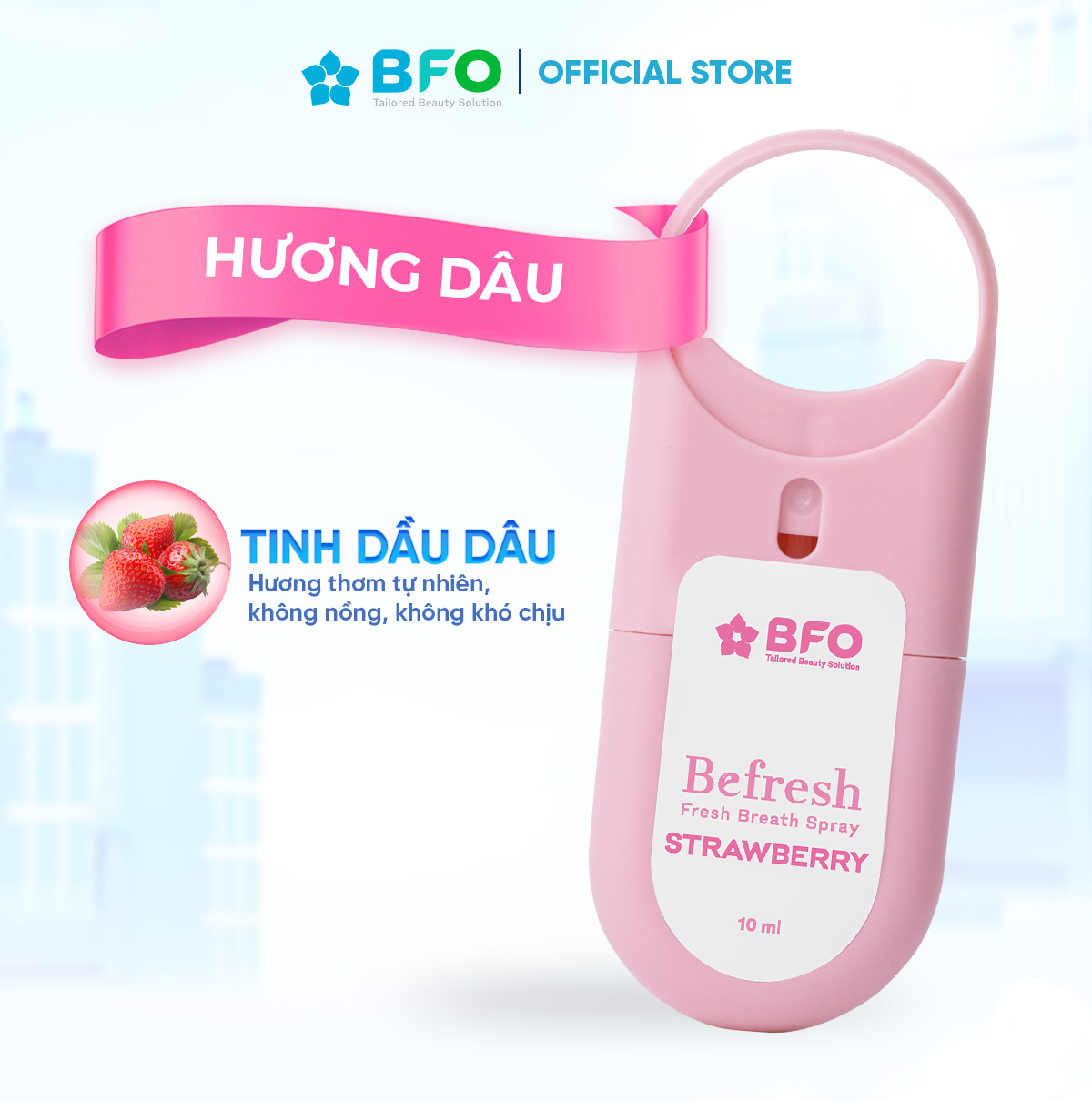 Combo 4 chai xịt thơm miệng Befresh 10ml