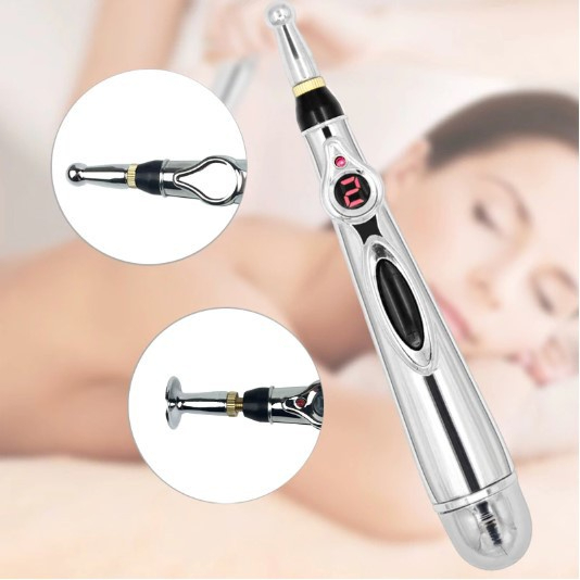 Bút châm cứu dò huyệt xung điện trị liệu F209 3 đầu cho người đau nhức xương khớp