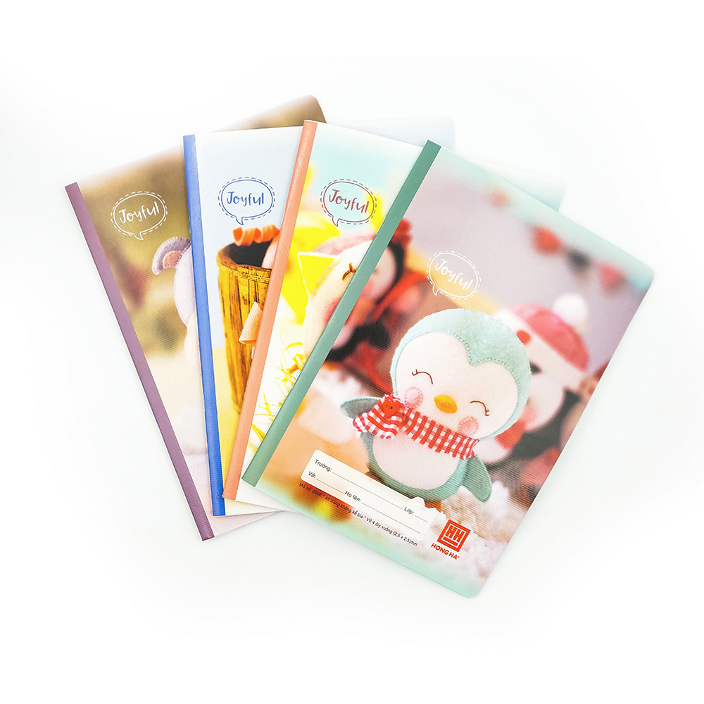 Lốc 10 quyển vở 4 ô ly Hồng Hà 48 trang Joyful Hồng Hà - 0586