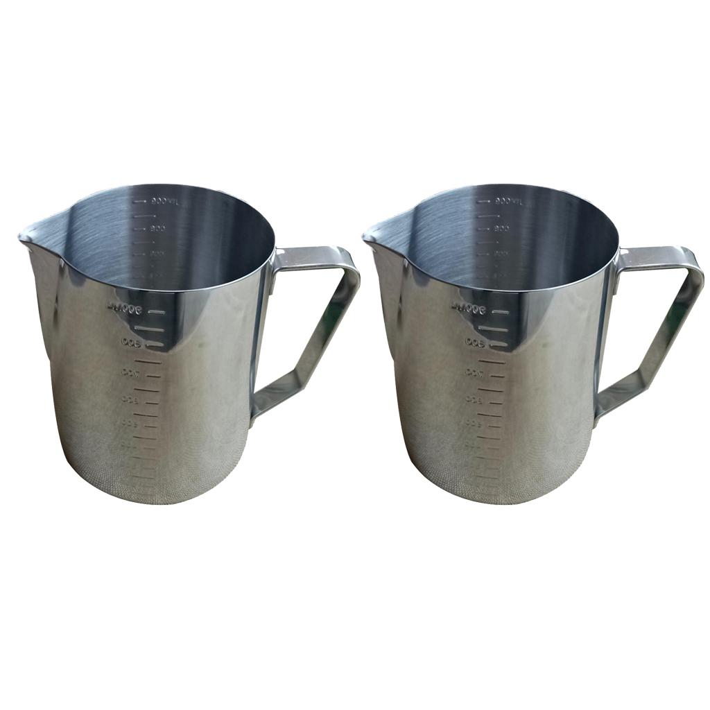 Bộ 2 Công Suất công Suất Lớn Thép Không Gỉ Chảo Bình Đựng Nến Làm Nồi Lẩu Cúp Son Môi Nóng Chảy Sáp X