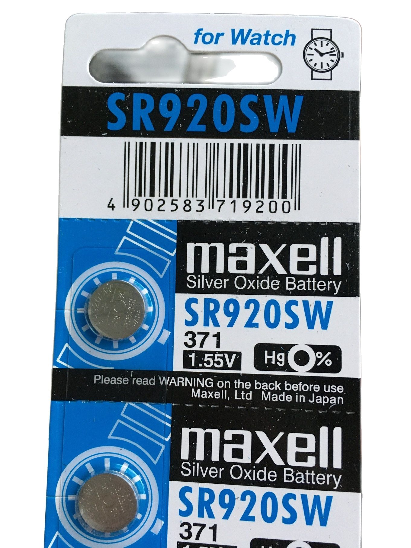 Pin Nhật Maxell SR920SW / SR920 / 920 / 371 / LR920 / LR921 / AG6 Chính Hãng 1 Viên