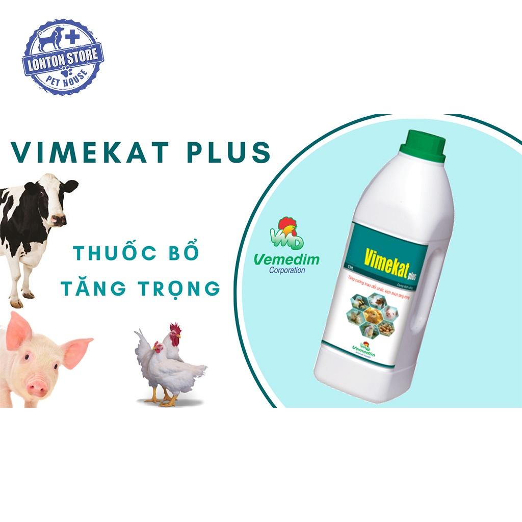 Vimekat Plus - Bổ Sung Dinh Dưỡng Cho Vật Nuôi, gà vịt đẻ trứng, 120ml, 1lit