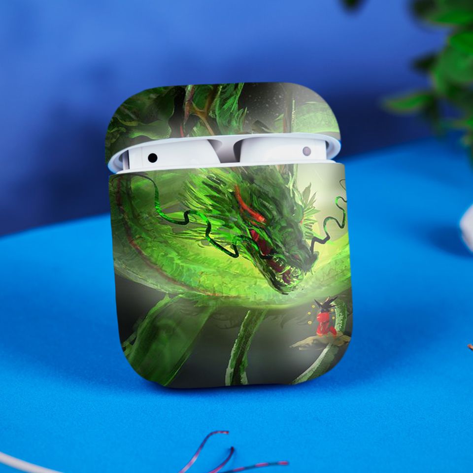 Miếng dán skin chống bẩn cho tai nghe AirPods in hình Dragon Ball - 7vnr029 (bản không dây 1 và 2)