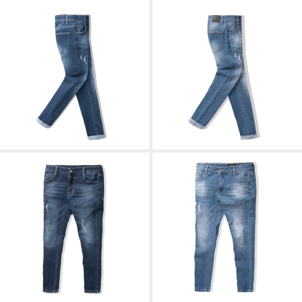 Quần jean bò nam Biluxury  dáng slimfit ôm nhẹ tôn dáng rách wash chất vải cao cấp 6QBDT008