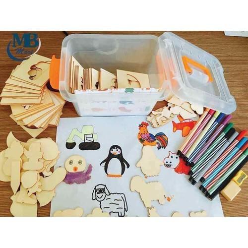 Khuôn vẽ bằng gỗ cho bé