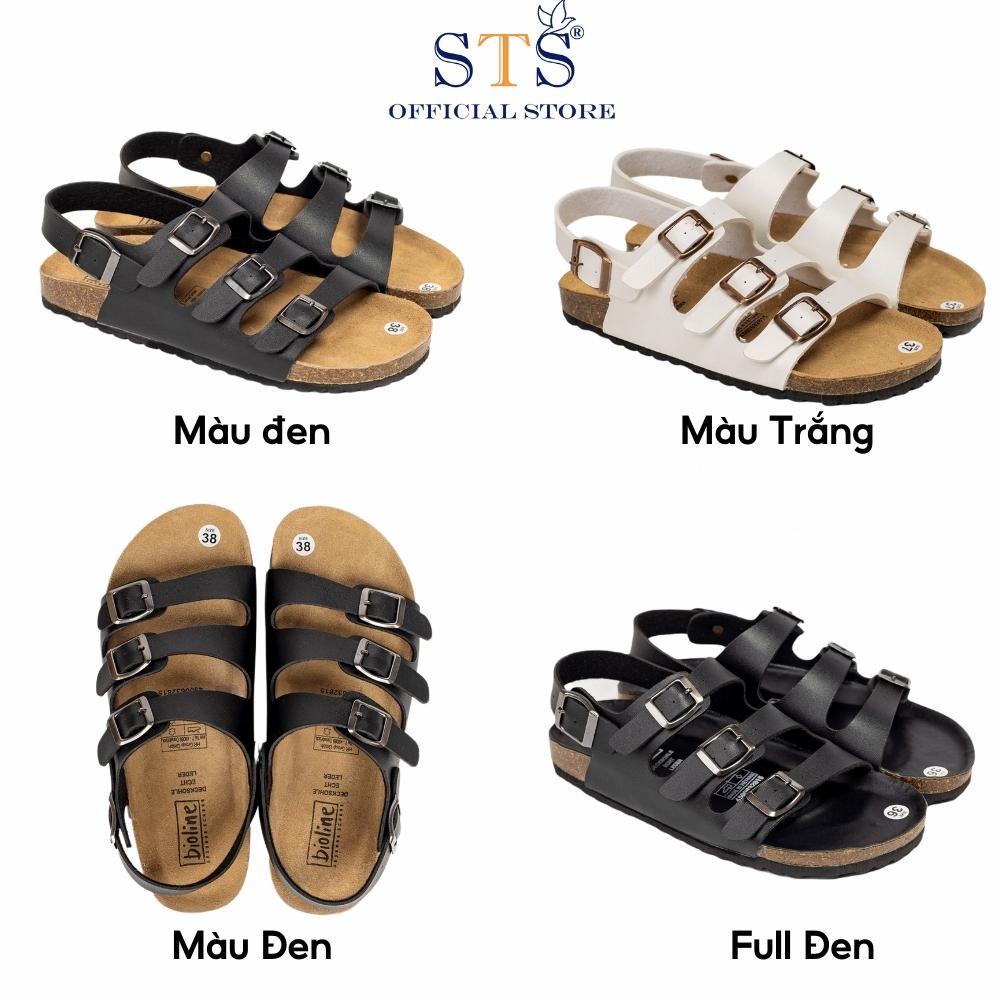 Dép sandal Birken quai hậu đi học đế trấu xuất khẩu Da PU cao cấp siêu bền ôm chân STPU13