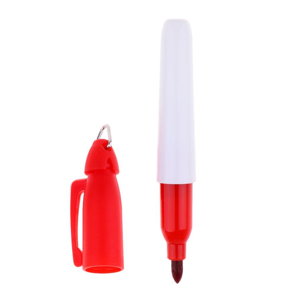 2x Mini Golf Marker Pen Golf Alignment Drawing Tool Training Accessories Red