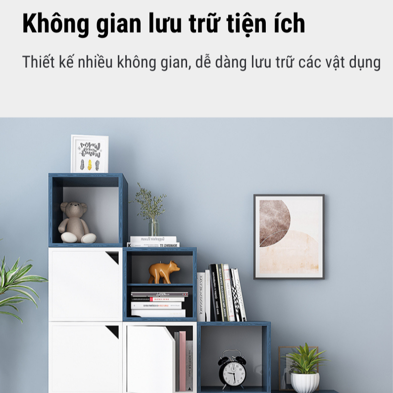 Tủ Kệ Gỗ Tổ Ong Đa Năng FIVO Mã FB02 Dễ Dàng Lắp Ráp Ghép Ô Decor Theo Ý Thích