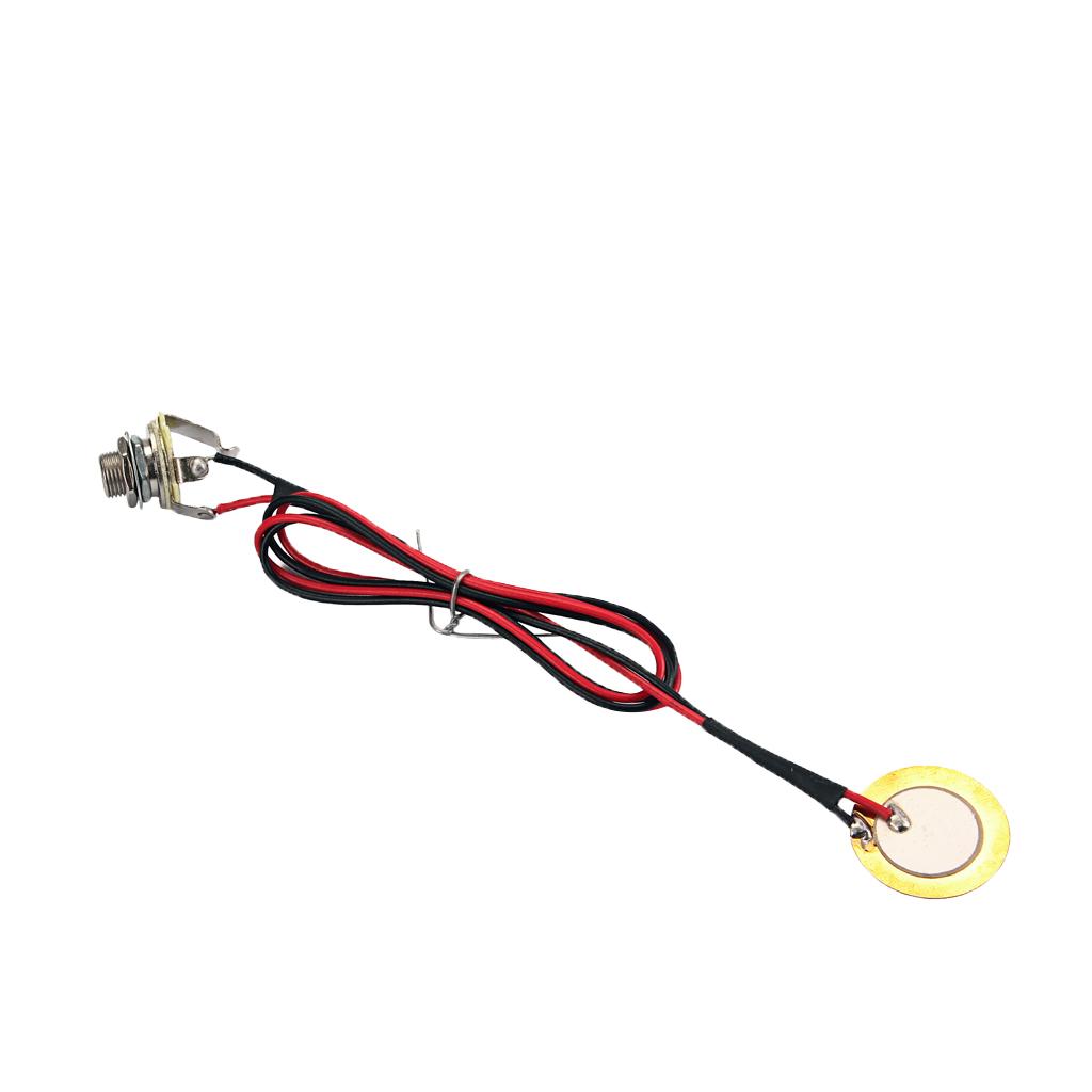 Sunnimix Prewired Piezo Pickup Với 27 Mm Piezo Đĩa Cho Đàn Guitar Đàn Mandolin Đàn Ukulele