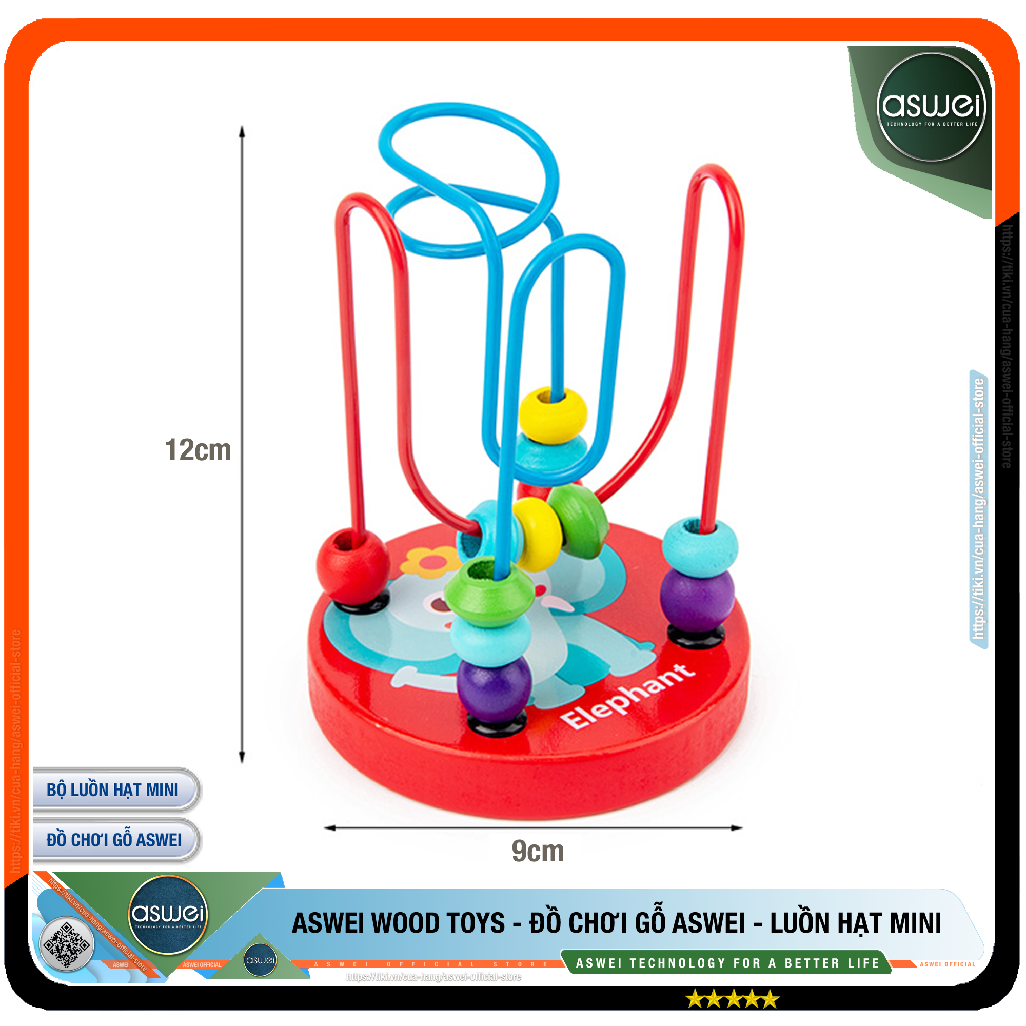 Combo 6 Món Đồ Chơi Gỗ ASWEI - Chất Liệu Gỗ An Toàn - Đồ Chơi Phát Triển Trí Tuệ Cho Bé - Hàng Chính Hãng