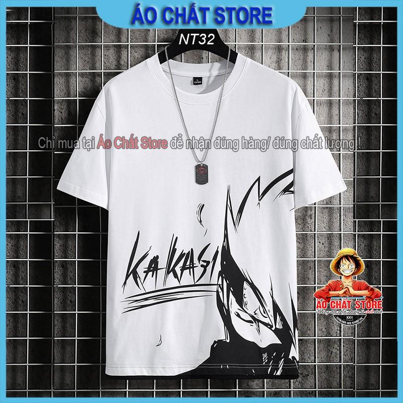 BST Áo Kakashi Thư Pháp Cực Đẹp | Áo Thun Naruto Kakashi Đẹp NT04 | Áo Chất Store