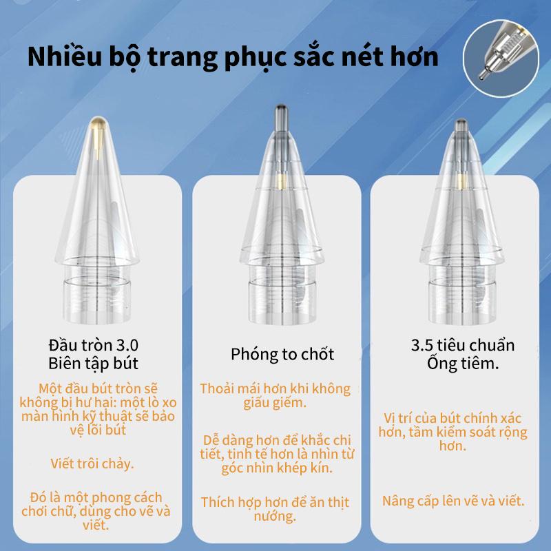 [HÀNG CHÍNH HÃNG GOOJODOQ] CD3265 - Đầu ngòi bút thay thế loại nhám cao cấp cho bút Apple Pencil 1 và 2 ngòi bút gốc kim loại 4.0