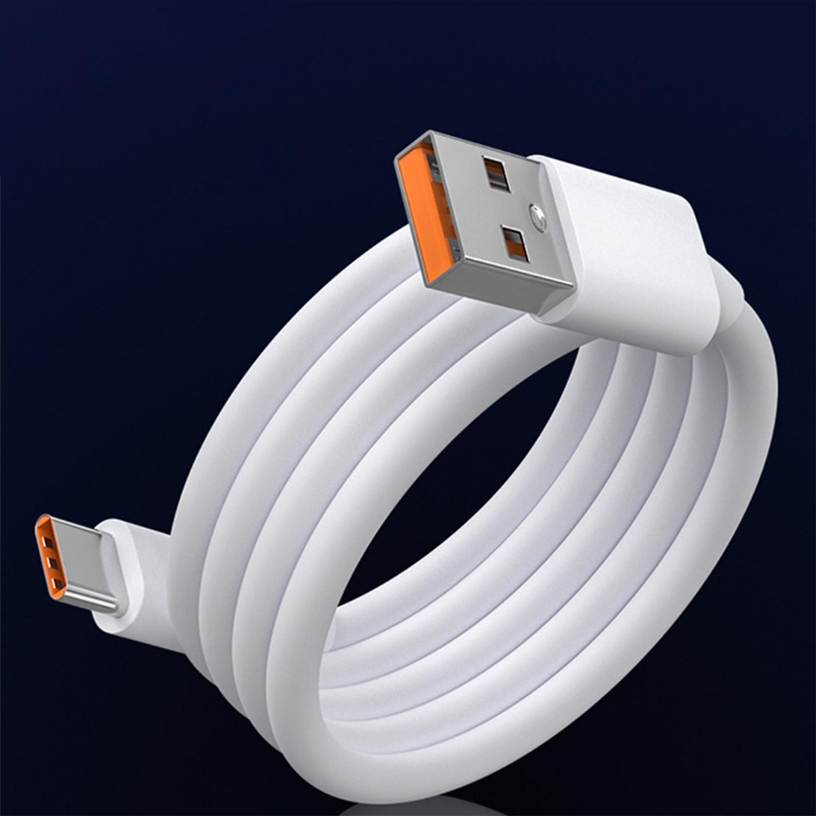 66W Type C Fast Charger Cord, Fast Charging Data Cable Intelligent IC Chip Flash Charge 6A Data Line for Smartphone for Mate 40Pro Home