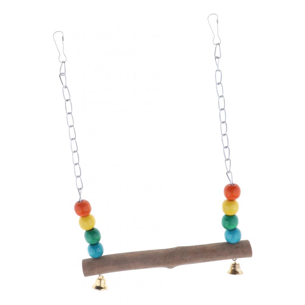 Pet Parrot Swing Parrot Hanging Swing Toys for Parakeet Cockatoo S