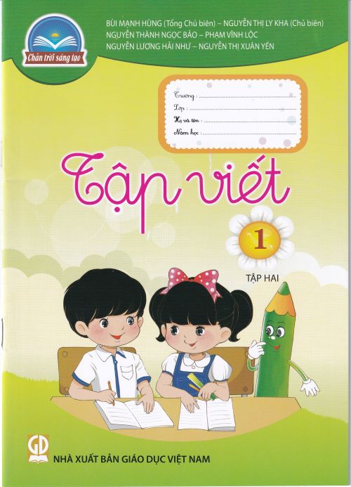Sách Tập Viết 1- tập hai- Chân Trời Sáng Tạo (Kèm Nilon bọc Sách)