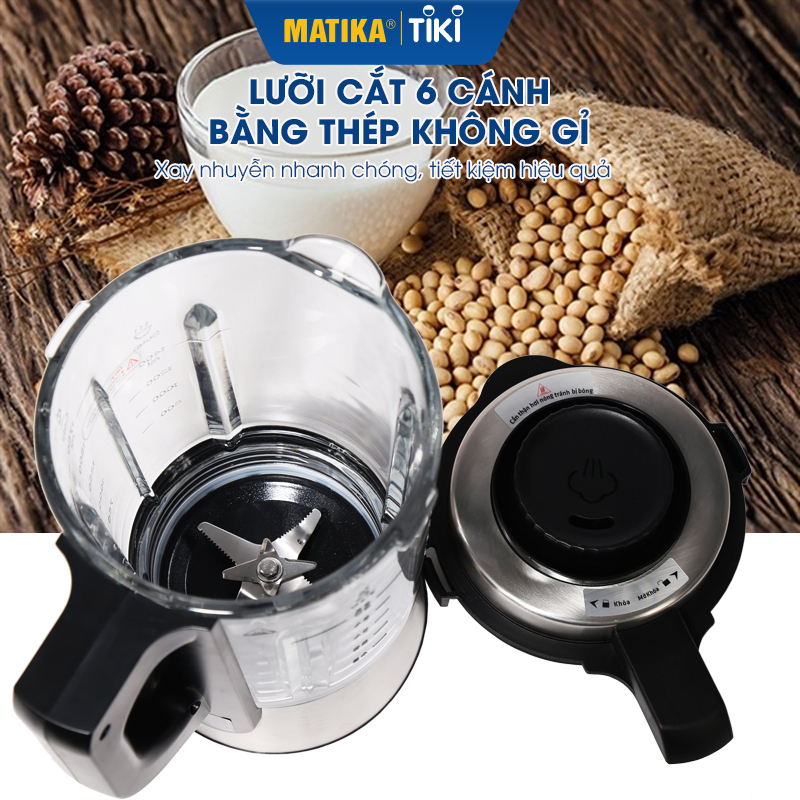 Máy Làm Sữa Hạt MATIKA 1.75L MTK-3286 - Hàng Chính Hãng