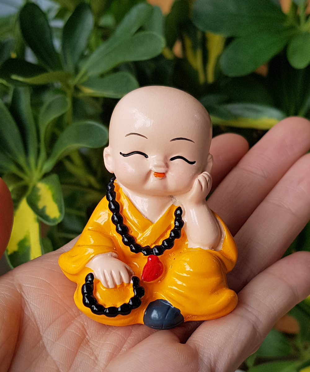 Bộ 04 chú tiểu Tứ Không đeo xâu chuỗi size 5cm - mẫu Việt Nam