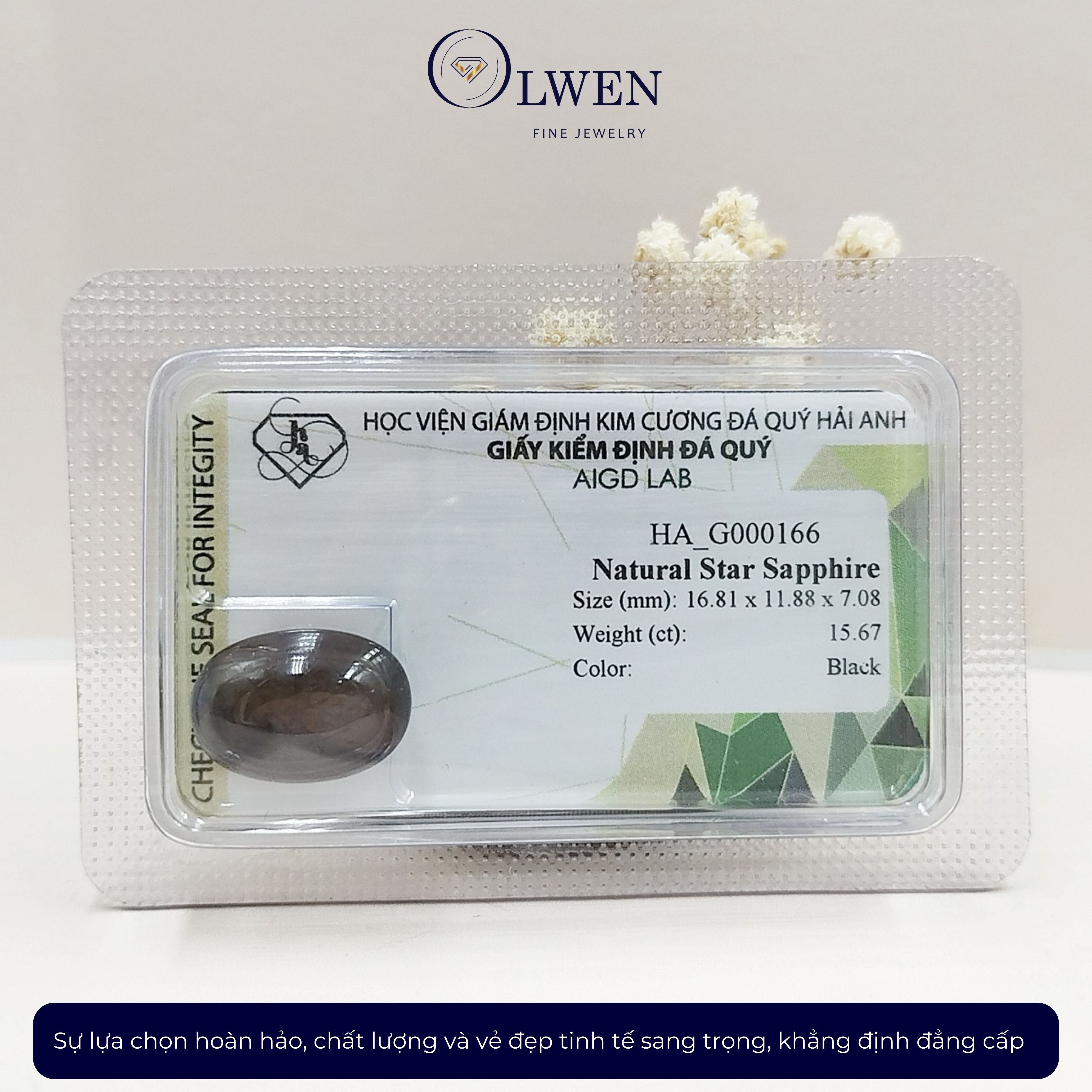 Viên đá Sapphire thiên nhiên HA-G000166