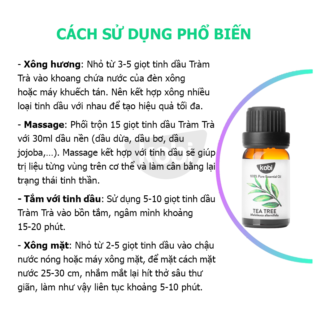 Tinh Dầu Tràm Trà Kobi Nguyên Chất (10ml)