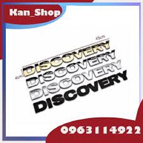 Chữ DISCOVERY Dán Dành Cho Các Dòng Ô Tô