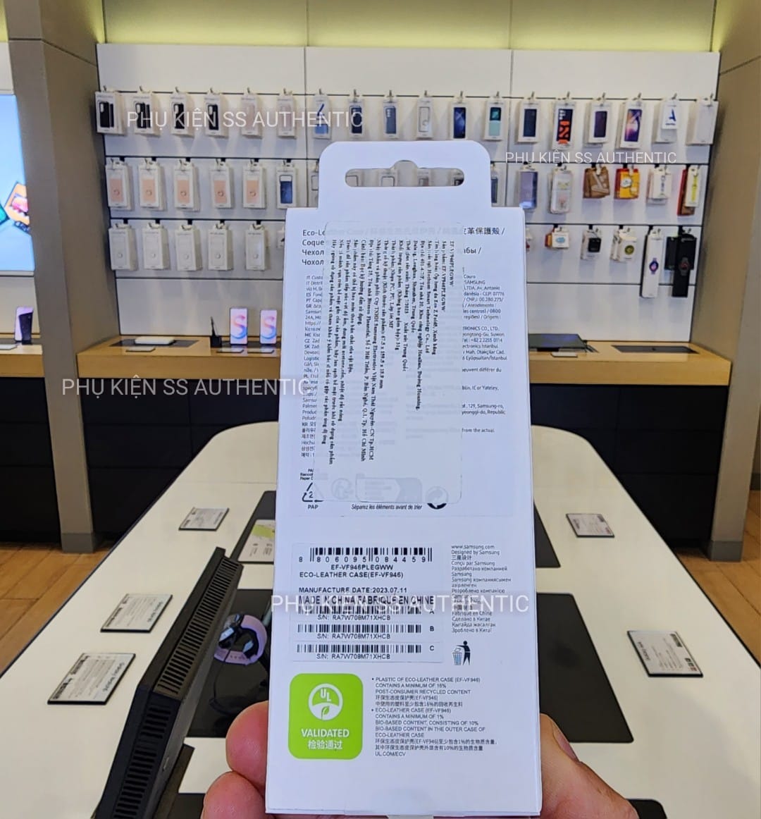 Ốp lưng Da Samsung Fold 5 - Màu Xanh - Hàng Chính hãng