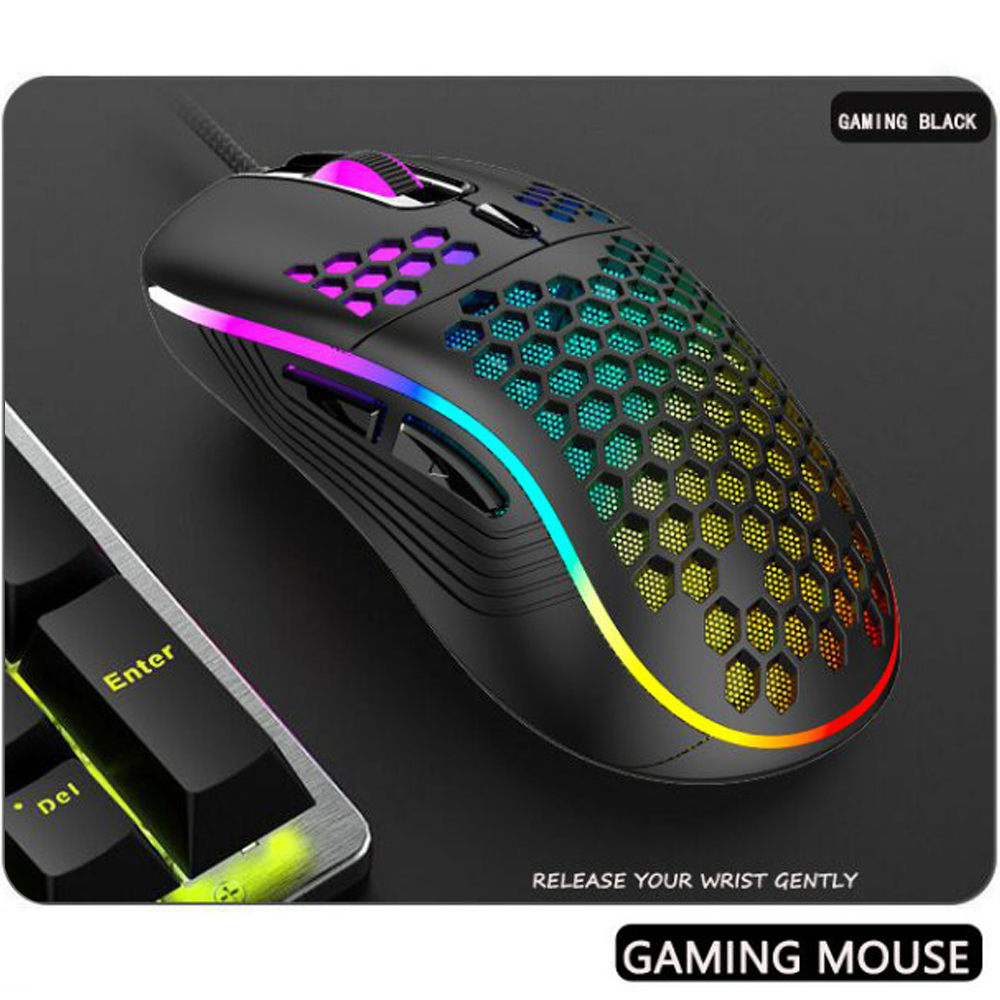 Chuột Máy Tính Gaming Có Dây POERMAX D110 DPI 4 Mức Tối Đa 4800- Hàng Chính Hãng