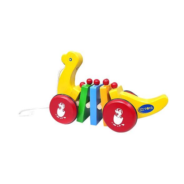 Đồ chơi gỗ Khủng long đi dạo | Winwintoys 67532 | Phát triển khả năng vận động và màu sắc | Đạt tiêu chuẩn CE và TCVN