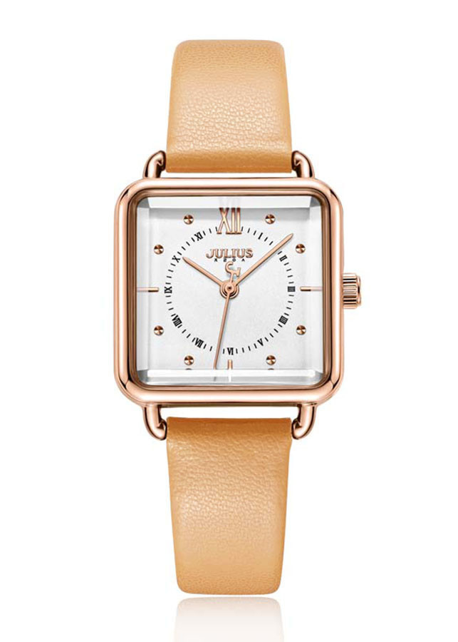 Đồng Hồ Nữ Julius Hàn Quốc JA-1123 Dây Da