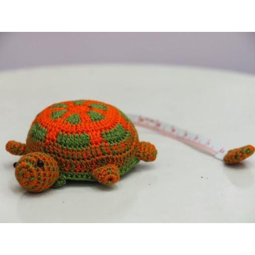 Thước dây móc len hình rùa giao màu ngẫu nhiên dài 1,5m dùng đo đồ đạc, may mặc - Crochet turtle tape measure