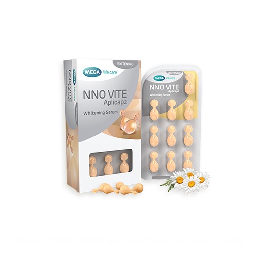 Serum dưỡng trắng da, mờ đốm nâu, đều màu da - Vitamin C, Vitamin E, Bisabolol - NNO VITE Mega We Care