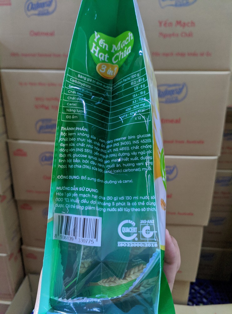 Ngũ cốc yến mạch hạt chia gói 450g