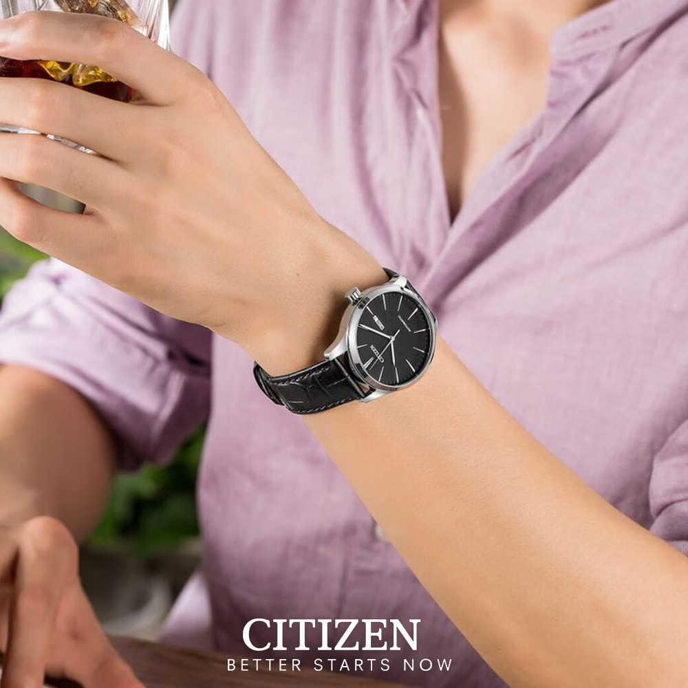 Đồng Hồ Nam Citizen Dây Da NH8350-08E - Mặt Trắng