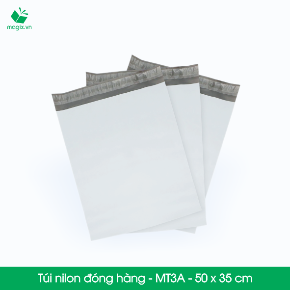 MT3A - 50x35 cm - 500 túi nilon 2 lớp đóng hàng thay thùng hộp carton