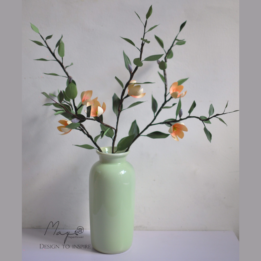 Hoa giấy handmade trang trí, Cành Hoa Hàm Tiếu handmade, Maypaperflower - hoa giấy nghệ thuật, hoa cắm bình, decor nhà ở