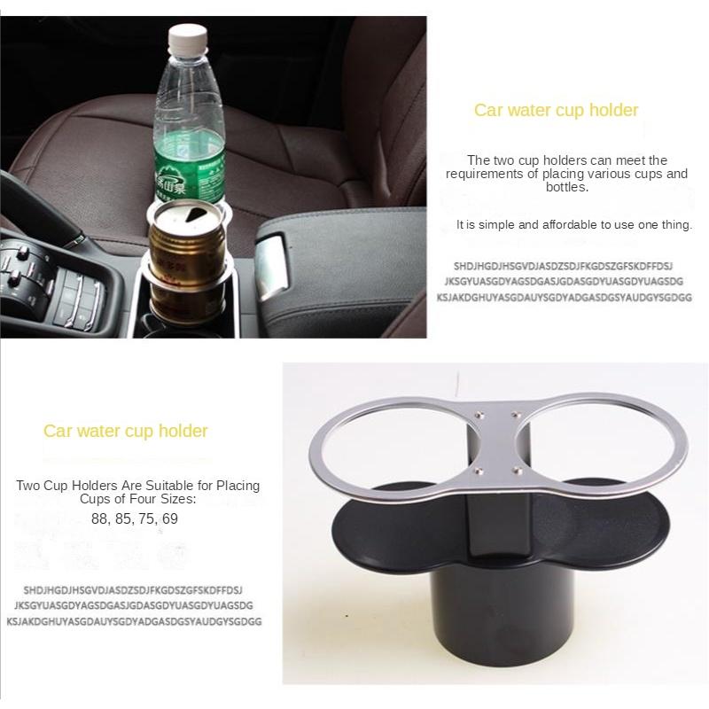 Giá Đỡ Cốc Uống Nước Hai Lỗ Gắn Xe Hơi Tiện Lợi