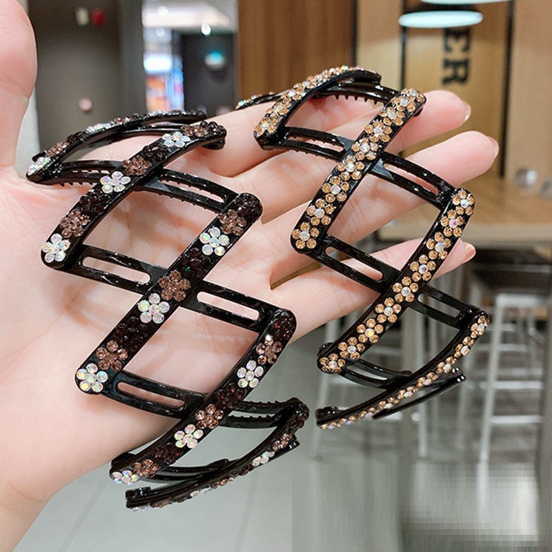 Cài tóc gấp gọn đính đá