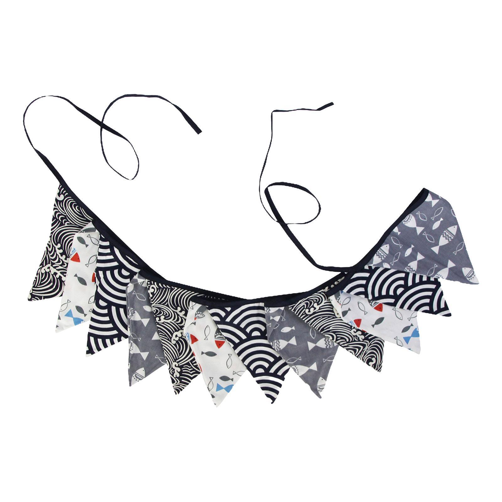 Pennant Banner Durable Japanese Style String Flags for Holidays Party Garden