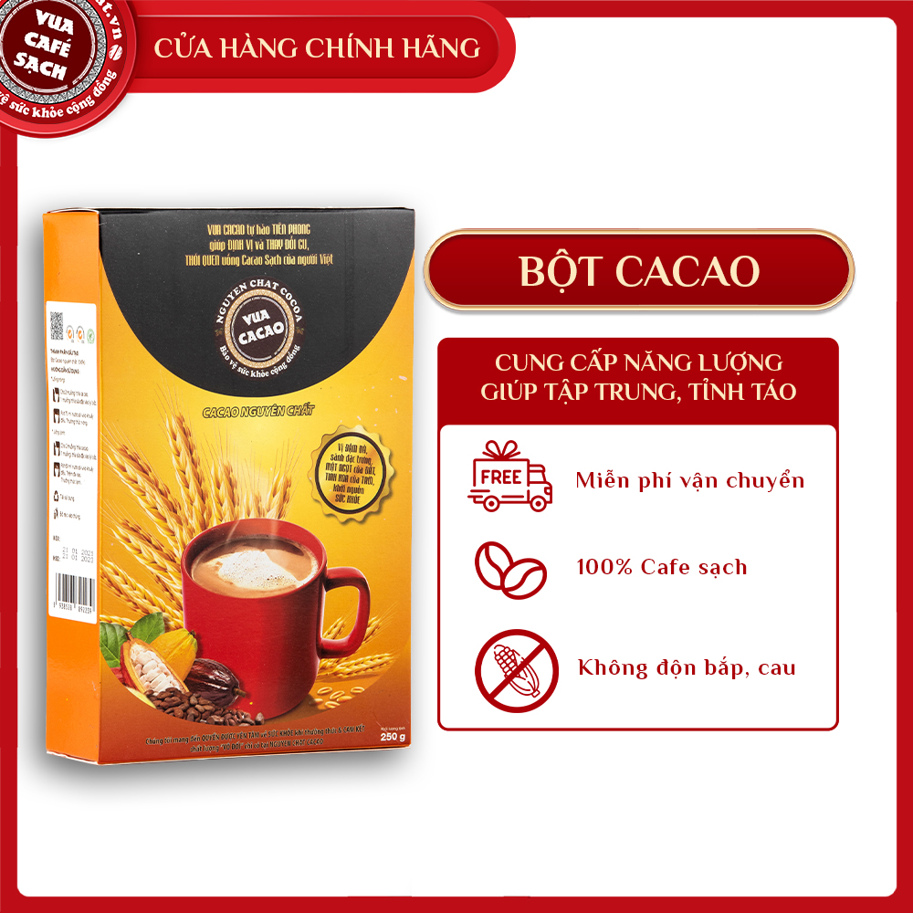 CACAO NGUYÊN CHẤT (1 gói/ hộp)