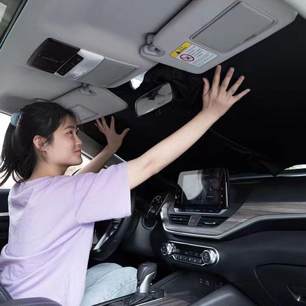 Tấm che nắng kính lái bên trong gấp gọn MẪU MỚI thông minh chống nắng tia cực tím UV chiếu vào xe bảo vệ xe