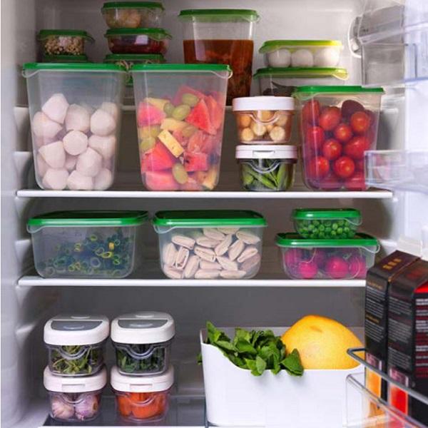 17 hộp nhựa an toàn có nắp đựng thực phẩm để tủ lạnh - Hàng Chất Lượng