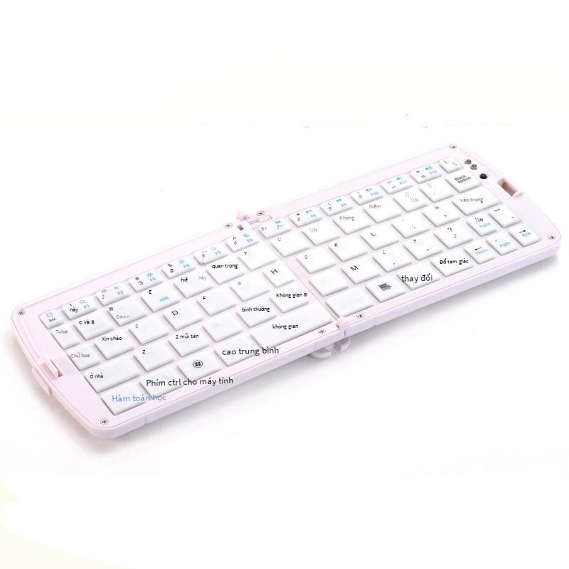 Phong Cách Mới Nhất Geyes Gấp Di Động Bàn Phím Bluetooth Điện Thoại Đa Năng Máy Tính Bảng Tặng Bàn Phím Silicone