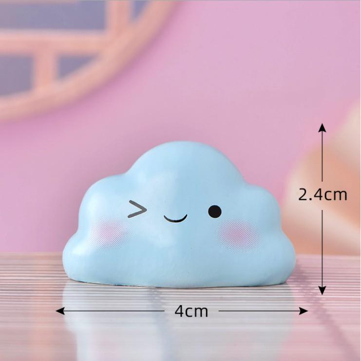 *HN* Charm búp bê cảm xúc hình quả bơ, răng sâu, cơm bento, mây sét cho các bạn trang trí tiểu cảnh, terrarium, DIY