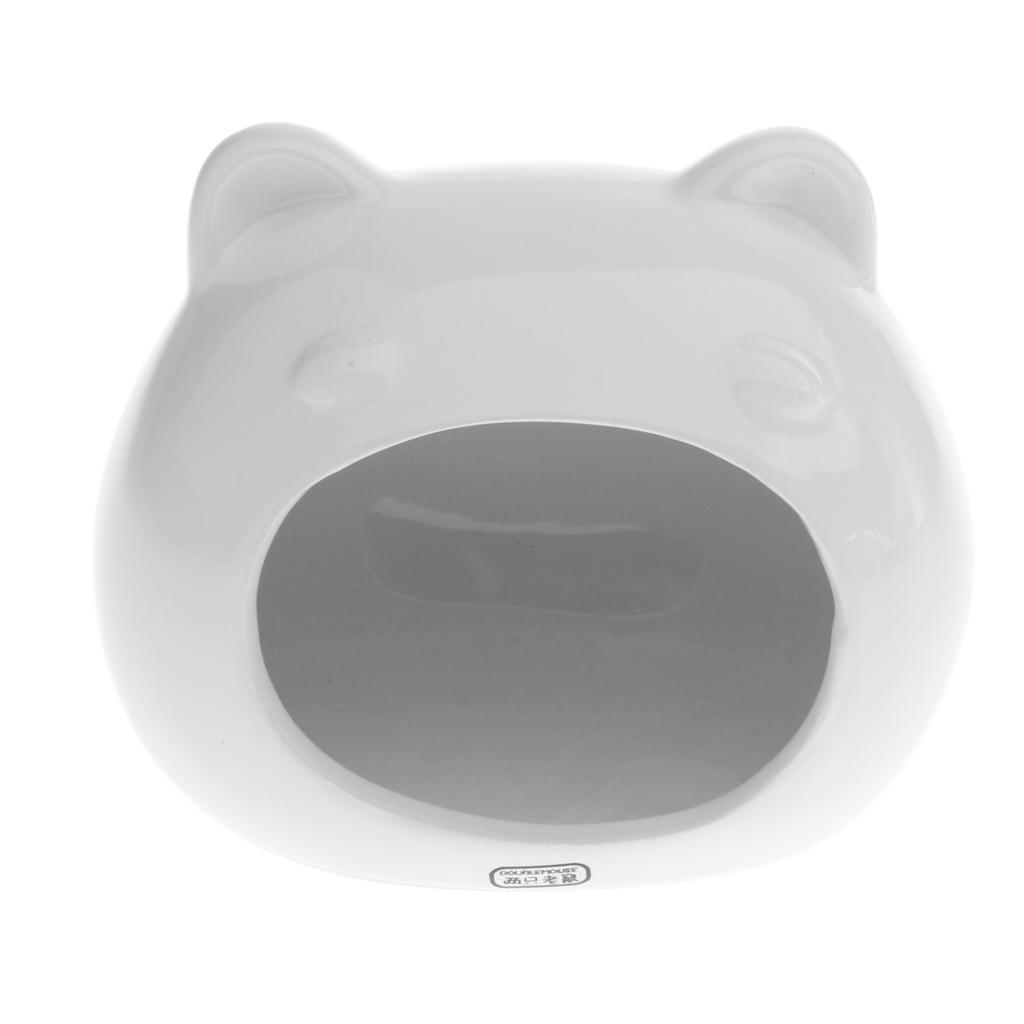 Hamster Bed Bear Shape Comfortable Sleeping Small Animal Pet House