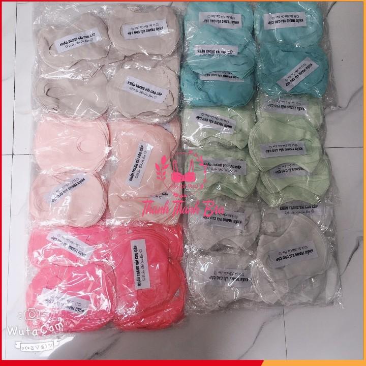 SET10 khẩu trang su poly trơn cao cấp đủ màu cực hot, chống bụi, có thể giặt và tái sử dụng nhiều lần - Hình thật