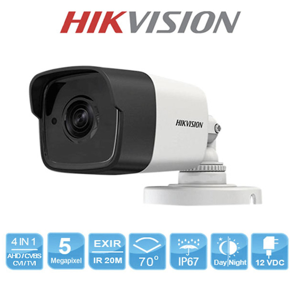 Camera 4 in 1 hồng ngoại 5.0 Megapixel HIKVISION DS-2CE16H0T-ITPF - Hàng Chính Hãng